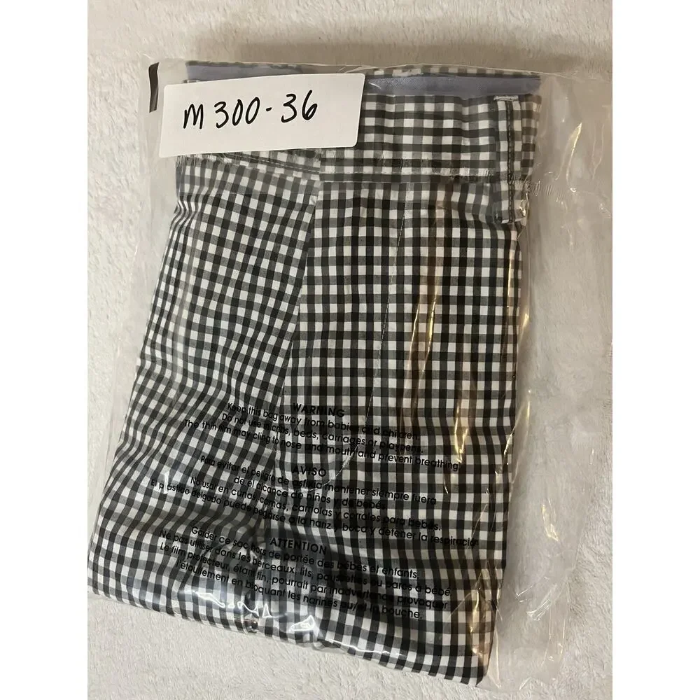 J. Crew Shorts Mens Size 29W Rivington Checkered Black White Cotton